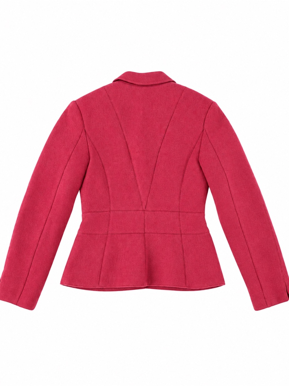 CHANEL Vintage Raspberry Pink Wool Blend Tailored Jacket Blazer - Picture 7 of 15